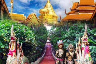 Wat Doi Suthep & White Meo (Hmong) Hilltribe Wat Doi Suthep & White Meo (Hmong) Hilltribe
