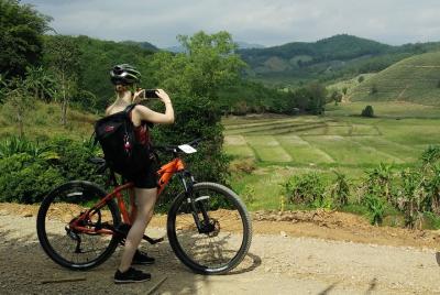 Full day Mountain biking to Waterfall and Hot spring Full day Mountain biking to Waterfall and Hot spring