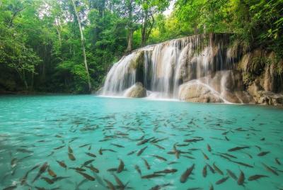 Erawan Waterfalls - Death Railway Tour: From Kanchanaburi Erawan Waterfalls - Death Railway Tour: From Kanchanaburi