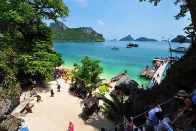 Snorkel and Kayak Tour to Angthong Marine Park by Speedboat from Koh Samui Snorkel and Kayak Tour to Angthong Marine Park by Speedboat from Koh Samui