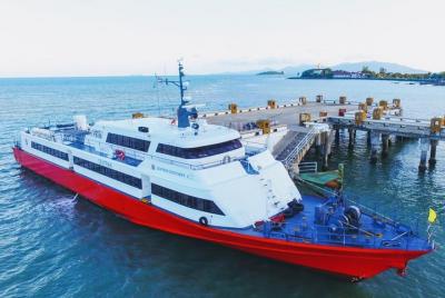 Surat Thani Don Sak Pier to Koh Tao by Seatran Discovery Ferry Surat Thani Don Sak Pier to Koh Tao by Seatran Discovery Ferry