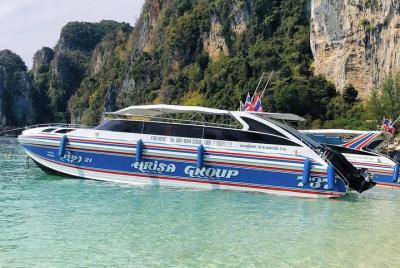 Superfast Transfer from Koh Phi Phi to Krabi by Arisa Speed Boat Superfast Transfer from Koh Phi Phi to Krabi by Arisa Speed Boat