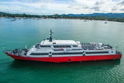 Surat Thani Don Sak Pier to Koh Samui by Seatran Discovery Ferry Surat Thani Don Sak Pier to Koh Samui by Seatran Discovery Ferry