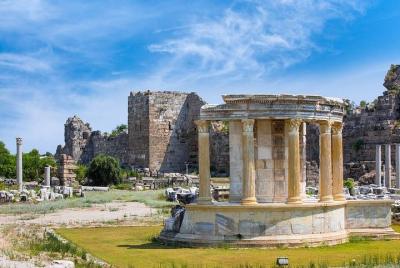 Ancient cities of Side and Aspendos and Manavgat Waterfall from A Ancient cities of Side and Aspendos and Manavgat Waterfall from A