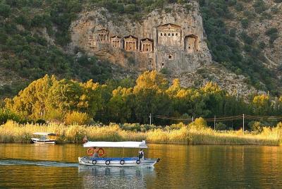 Explore Dalyan, King Tombs, Mud Bath and Turtle Beach from Fethiy Explore Dalyan, King Tombs, Mud Bath and Turtle Beach from Fethiy