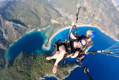 Tandem Paragliding Over The Blue Lagoon in Fethiye From Kas Inc.T Tandem Paragliding Over The Blue Lagoon in Fethiye From Kas Inc.T