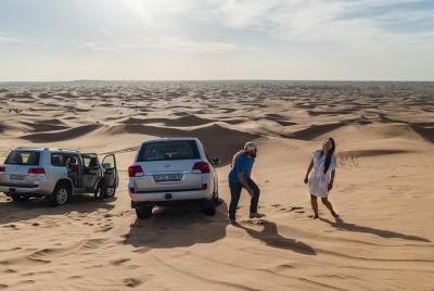 Premium Red Dune Safari with Camel Ride & BBQ Dinner in Bedouin C
