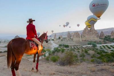 Sunset Horseback Riding Through The Valleys In Cappadocia Sunset Horseback Riding Through The Valleys In Cappadocia