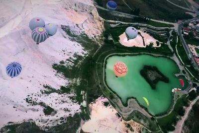 Private Pamukkale Tour from Kusadasi / izmir with Hot Air Balloon Flight Private Pamukkale Tour from Kusadasi / izmir with Hot Air Balloon Flight
