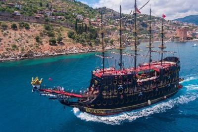 from Side: Alanya Pirates Boat Tour with drinks and lunch from Side: Alanya Pirates Boat Tour with drinks and lunch