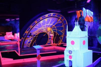 Prague Black Light Mini Golf Admission Ticket
