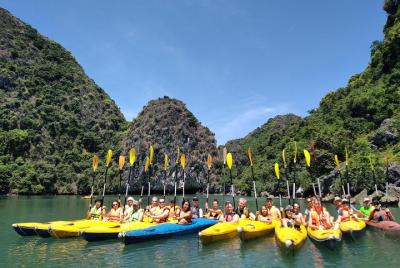 From Cat Ba: Full-Day Cruise to Lan Ha bay, Ha Long Bay and Monke From Cat Ba: Full-Day Cruise to Lan Ha bay, Ha Long Bay and Monke