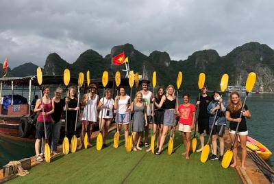Halong Bay Overnight Cruise With Full Activities Kayak, Swim, Cave, and Meals... Halong Bay Overnight Cruise With Full Activities Kayak, Swim, Cave, and Meals...