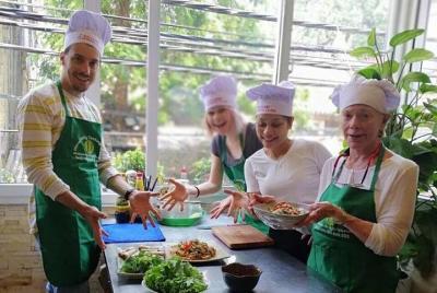 Hanoi Cooking Class in a Local Restaurant and Local Market Tour Hanoi Cooking Class in a Local Restaurant and Local Market Tour