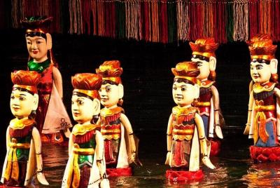 Private Evening Cyclo Tour with Water Puppet Show Private Evening Cyclo Tour with Water Puppet Show