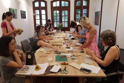 DIY workshops using Vietnam traditional handmade paper.