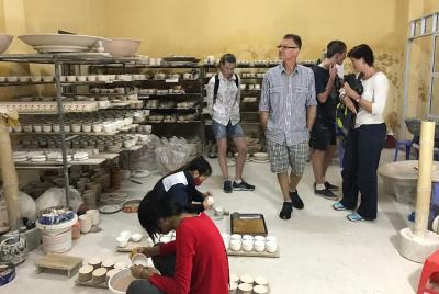 Explore real and unique bat trang ceramics factories and village 