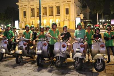 Hanoi Vespa After Dark vespa food tour 
