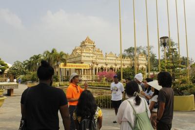 Mekong Delta from Ho Chi Minh city with Vinh Trang pagoda and han Mekong Delta from Ho Chi Minh city with Vinh Trang pagoda and han