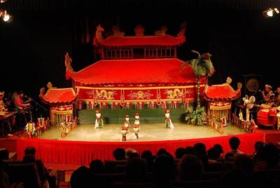 Traditional Water Puppet Show and Illuminated Ho Chi Minh City Di
