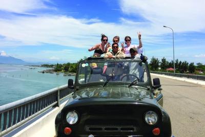 Open tour from Hoi An to Hue by Jeep - unique, fun & save! Open tour from Hoi An to Hue by Jeep - unique, fun & save!