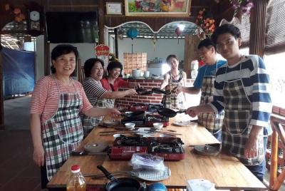 Hoi An Eco Tour & Papa Hoi An Eco Tour & Papa's Cooking Class with Experience by bamboo Basket Boat