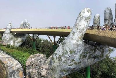 Golden Bridge Ba Na Hills Tour via Cable Car from Hotels in Hue City