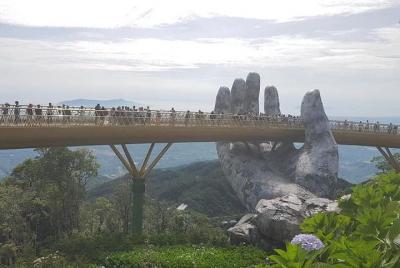 Golden Bridge-Dragon Bridge-Marble Moutain-Monkey Mountain fromHoi An or Da Nang Golden Bridge-Dragon Bridge-Marble Moutain-Monkey Mountain fromHoi An or Da Nang