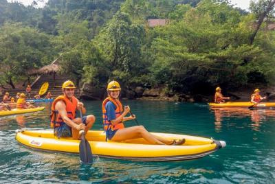 Group Tour: Discover Dark Cave - Kayak And Zipline Tour From Hue