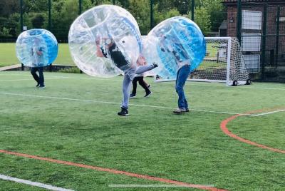 1-Hour Zorb Football Game in Cardiff 1-Hour Zorb Football Game in Cardiff
