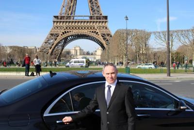 OMAHA BEACH in MERCEDES CLASS S LIMOUSINE for MEMORIAL D DAY from Paris