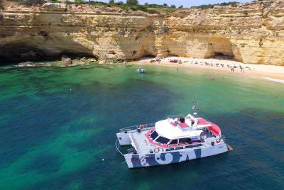 Albufeira Caves and Coastline Cruise with Beach BBQ