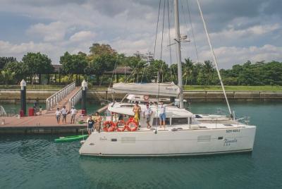 Singapore Sunset Cruise On A Luxury Catamaran Singapore Sunset Cruise On A Luxury Catamaran