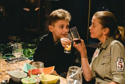 Italian dinner on the river Seine