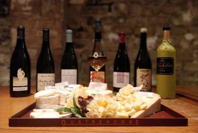 Wine and cheese tasting from Maison Quatrehomme in Paris