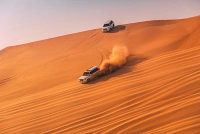 Arabian Desert Safari, BBQ Dinner, Camel Ride, Sand Boarding ATV 