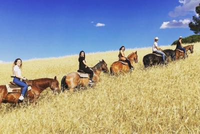 Private horse ride in the Veio Park in Rome