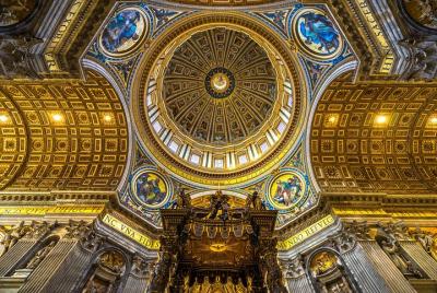 The Original St. Peter's Dome Climb, Basilica & Vatacombs