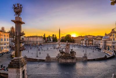 Rome Evening Panoramic Walking Tour Including Trevi Fountain and 