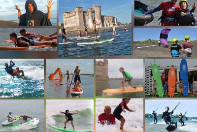 Kitesurf-surf-sup-windsurf surf courses and guided sup tours.