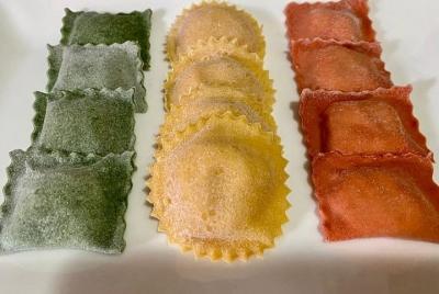 Colorful Fettuccine and Ravioli class - Online Class