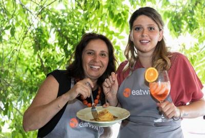 Kids pasta and tiramisu cooking class and lunch for private group