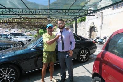 Private transfer by Mercedes car or minivan from Rome to the Amalfi Coast