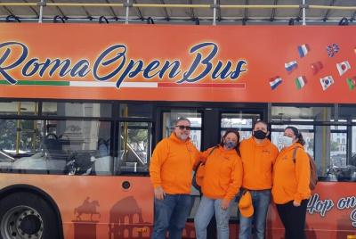 Rome Open Bus tour with backpack and album for children and break Rome Open Bus tour with backpack and album for children and break