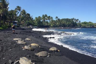 Hawaii Big Island Circle Small Group Tour: Waterfalls - Hilo - Volcano - Black Sand Beach Hawaii Big Island Circle Small Group Tour: Waterfalls - Hilo - Volcano - Black Sand Beach