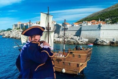 Sunset Sailing by Galleon Tirena (Time travel Dubrovnik) Sunset Sailing by Galleon Tirena (Time travel Dubrovnik)