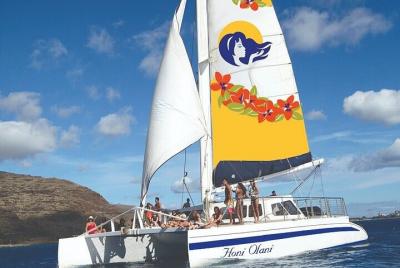 Sailing by Catamaran on the Kona Coastlines  Sailing by Catamaran on the Kona Coastlines