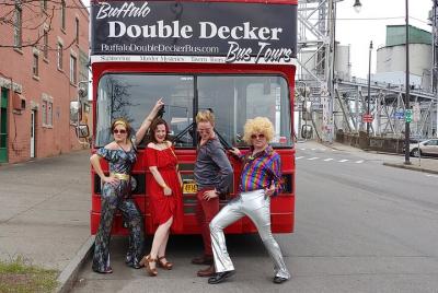 Disco Murder Mystery Performance-Double Decker Bus in Buffalo Disco Murder Mystery Performance-Double Decker Bus in Buffalo