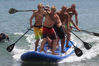 Giant Inflatable Paddle Board SUP Rental Giant Inflatable Paddle Board SUP Rental