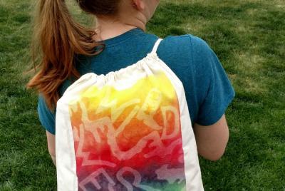 Create Your Own Sun-Dye Drawstring Backpack in Estes Park Create Your Own Sun-Dye Drawstring Backpack in Estes Park